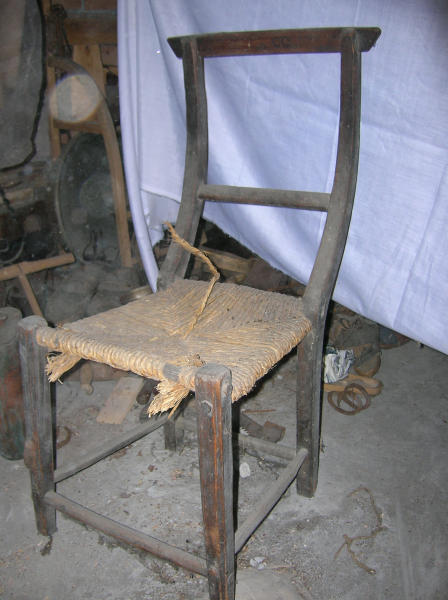 Sedia in paglia